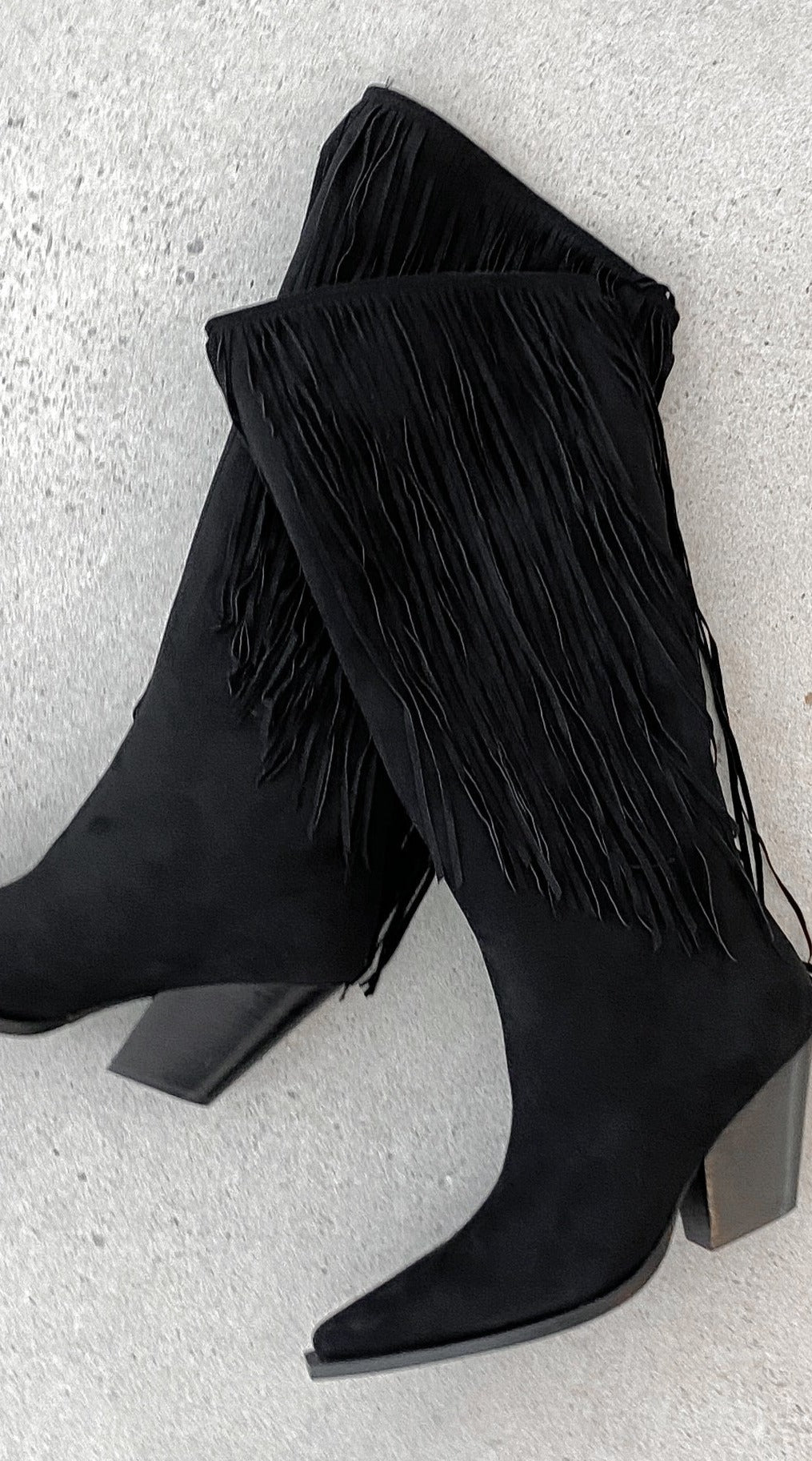 Evette Boots - Black Suede - Billy J