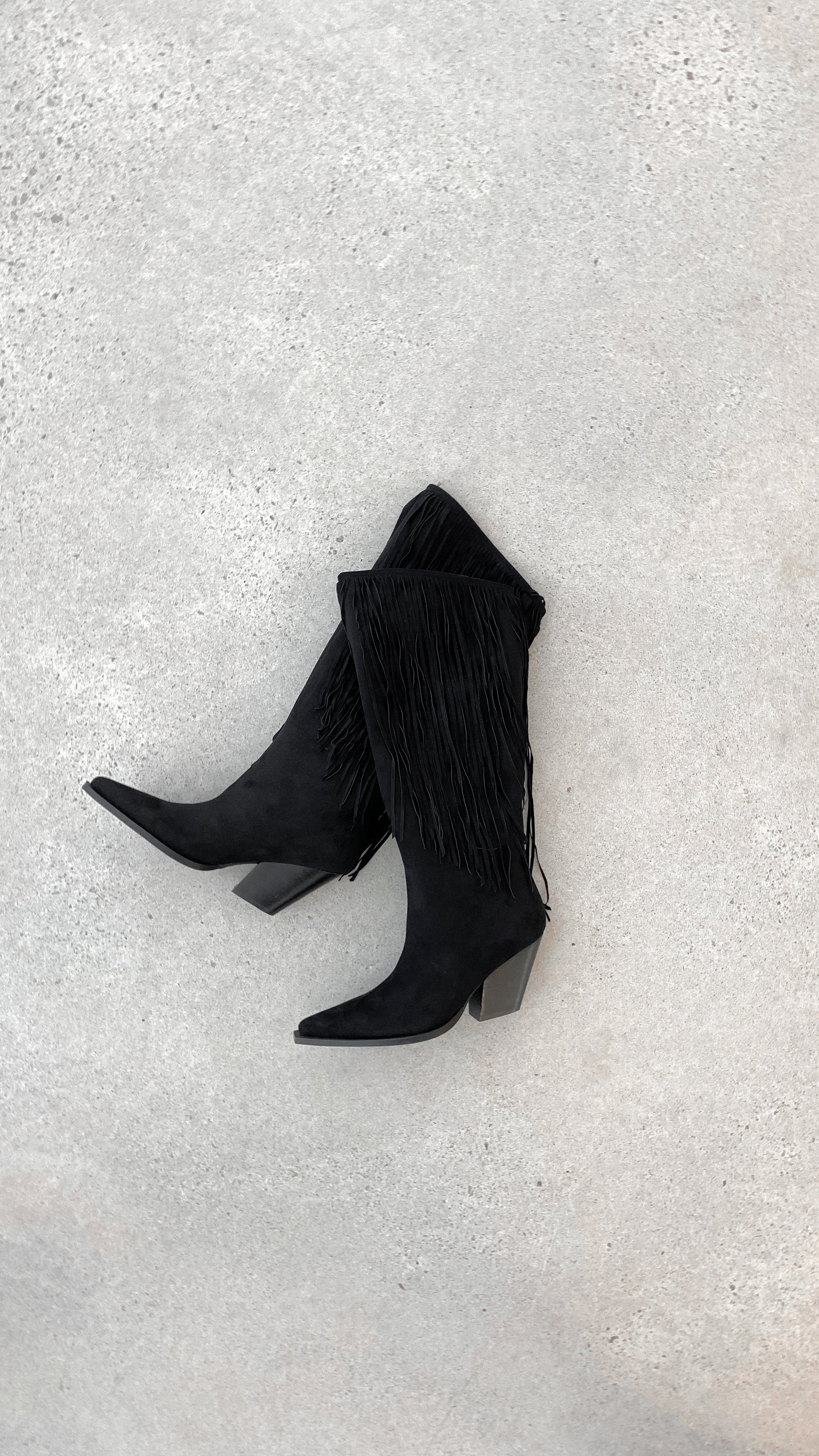 Evette Boots - Black Suede - Billy J