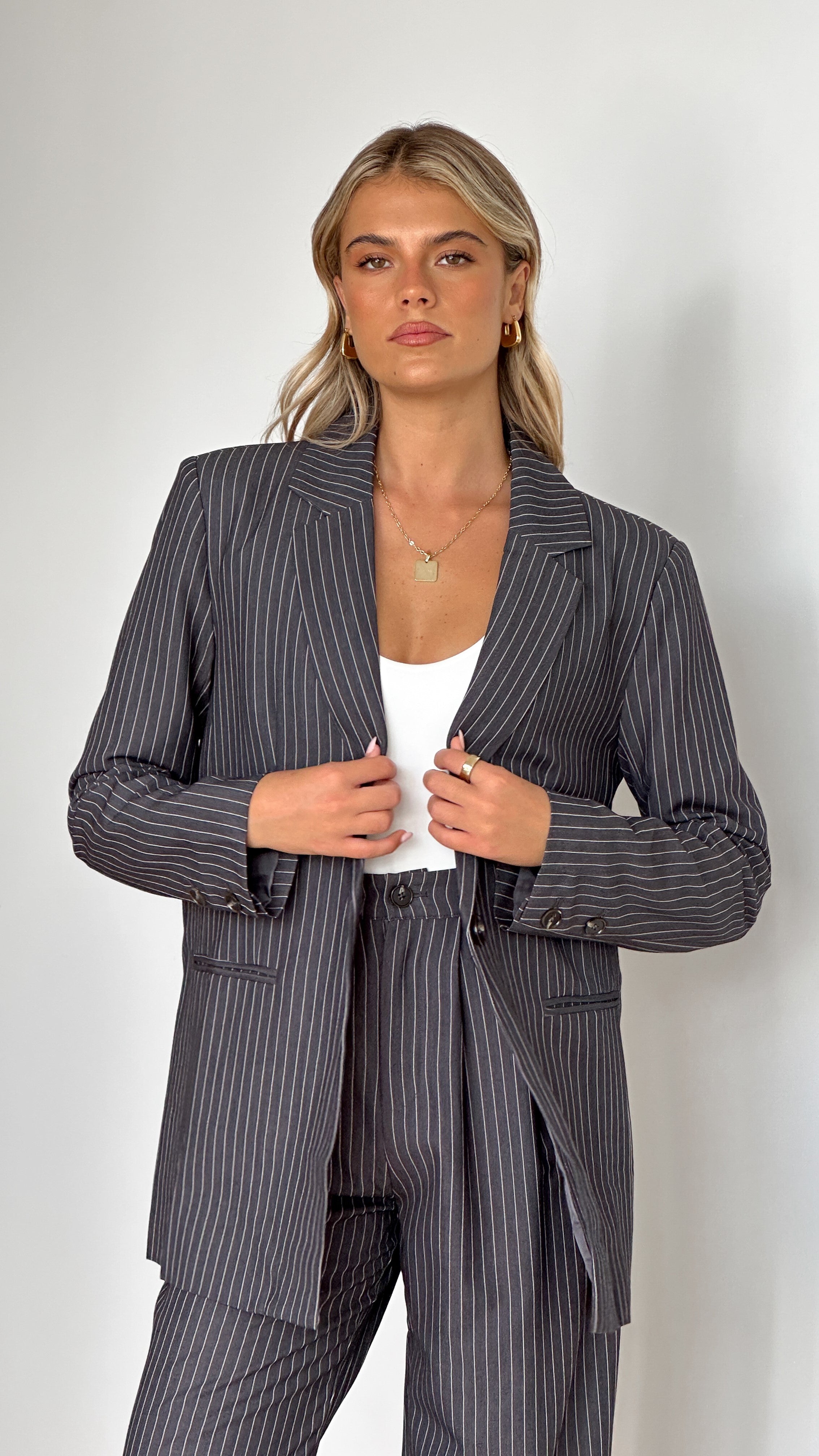 Maya Blazer - Charcoal - Billy J