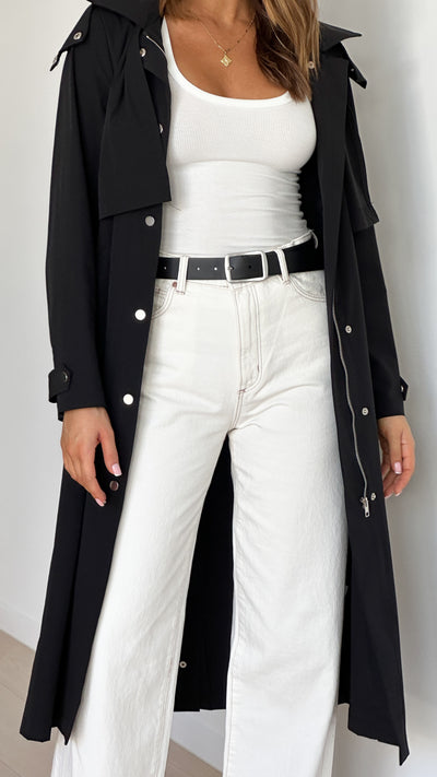 Load image into Gallery viewer, Hendrix Trench - Black - Billy J
