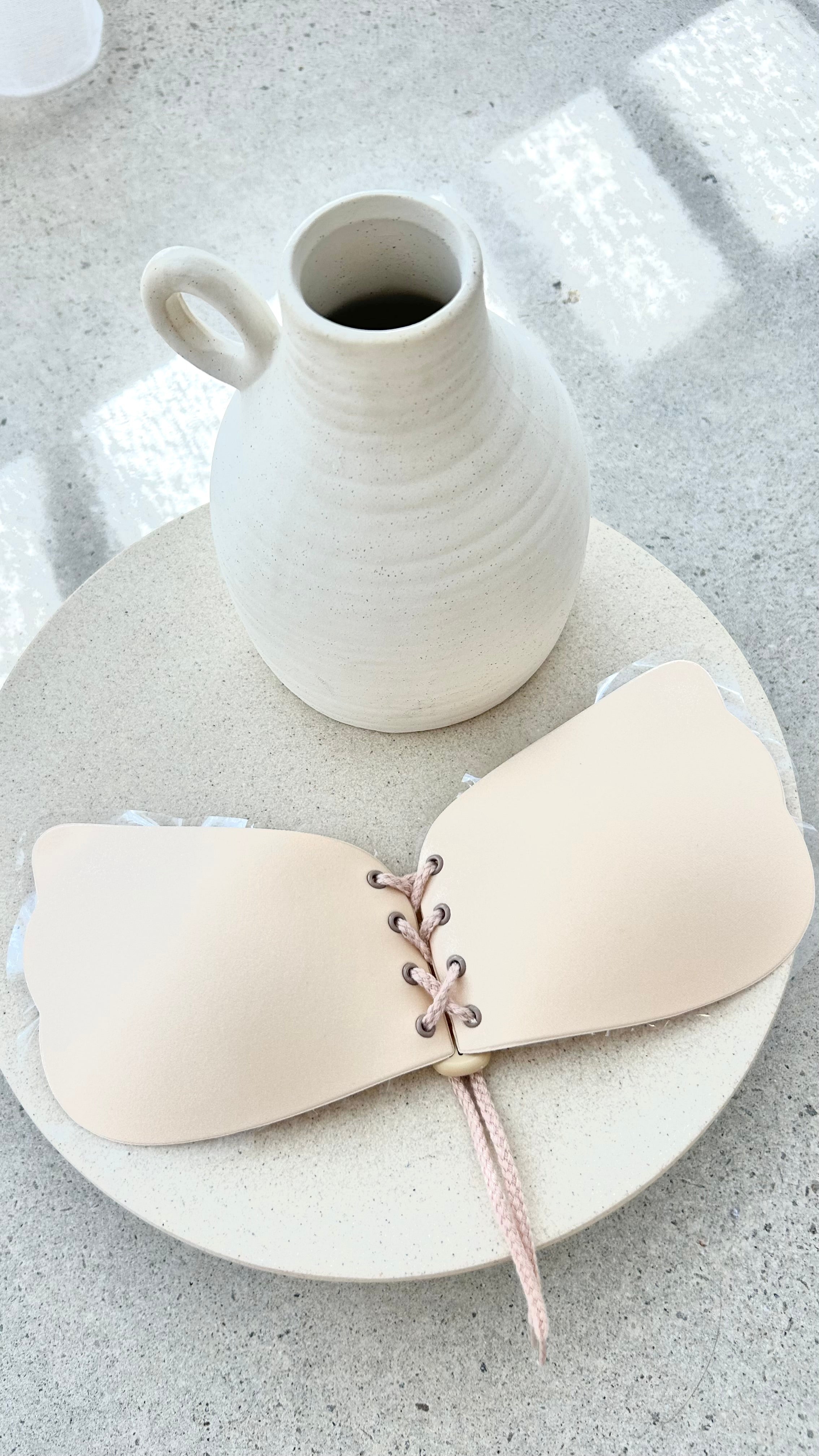 Lace Up Bra - Nude - Billy J