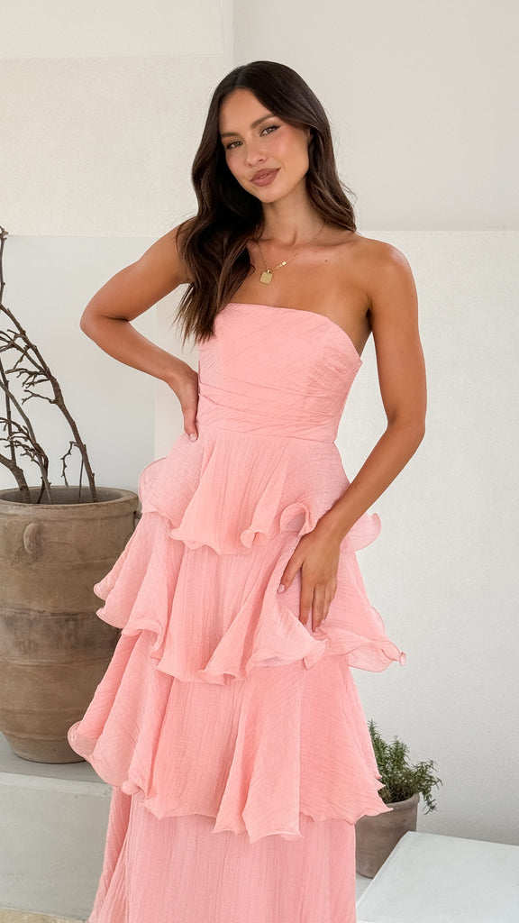 Lanica Maxi Dress - Pink - Billy J