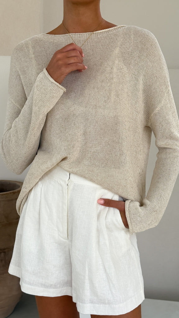 Lakoa Knit Top - Natural - Billy J