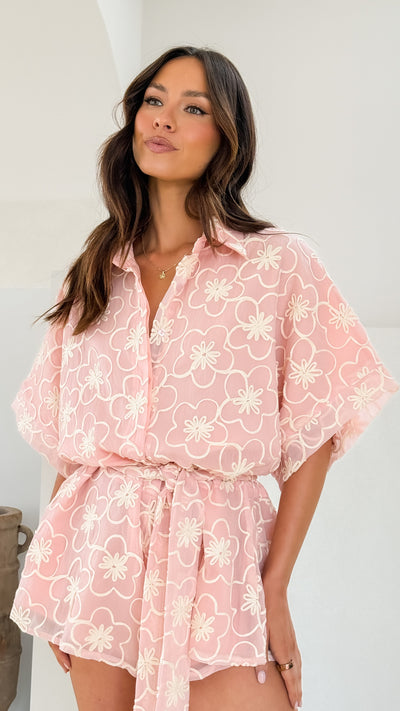 Load image into Gallery viewer, Bailin Playsuit - Blush - Billy J
