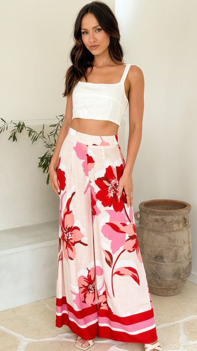 Load image into Gallery viewer, Aurelia Pants - Rosabel Print - Billy J
