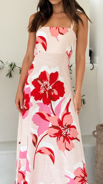 Load image into Gallery viewer, Vida Maxi Dress - Rosabel Print - Billy J
