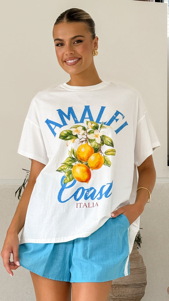 Amalfi Coast Shirt and Shorts Set - Blue - Billy J