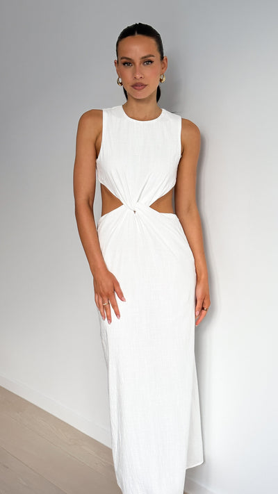 Load image into Gallery viewer, Damiana Maxi Dress - White - Billy J
