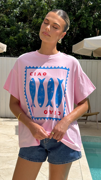 Load image into Gallery viewer, Ciao Tee - Pink - Billy J
