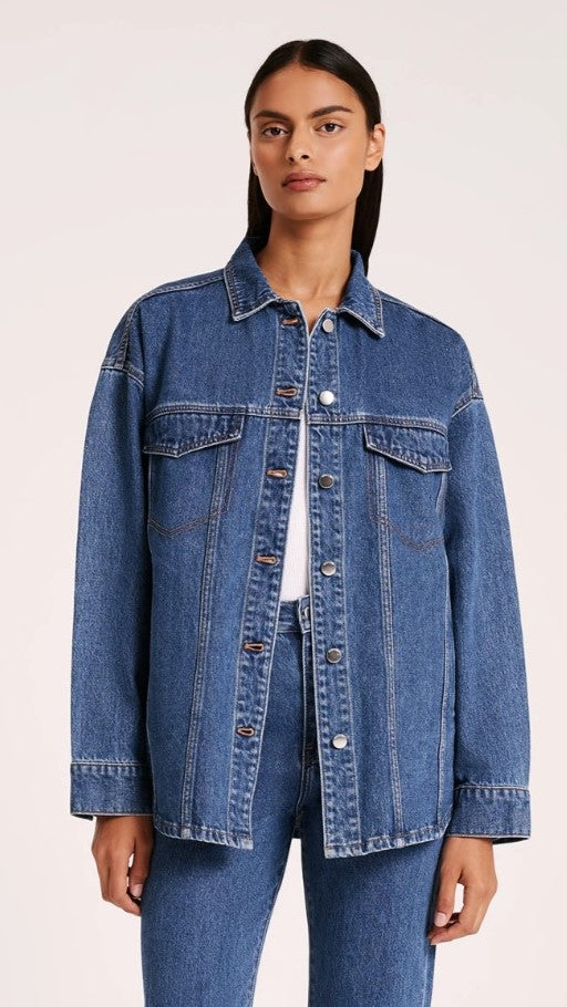 Organic Denim Jacket - Vintage Blue - Billy J