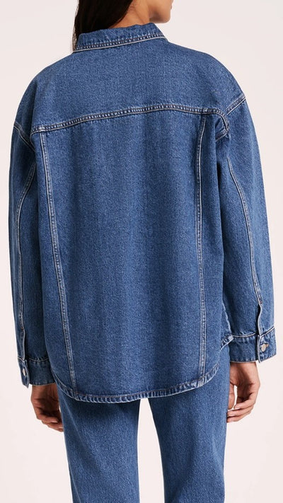 Load image into Gallery viewer, Organic Denim Jacket - Vintage Blue - Billy J
