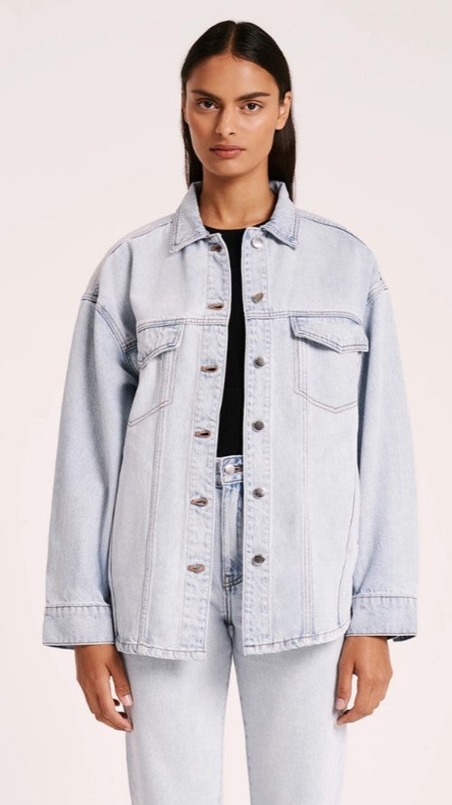 Organic Denim Jacket - Clear Blue - Billy J