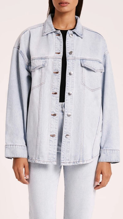 Load image into Gallery viewer, Organic Denim Jacket - Clear Blue - Billy J
