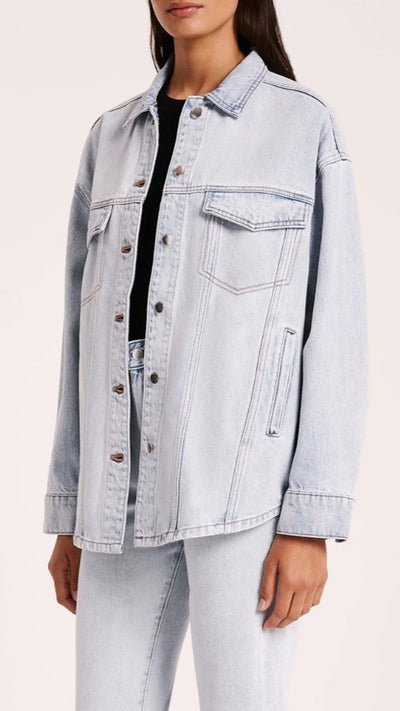 Load image into Gallery viewer, Organic Denim Jacket - Clear Blue - Billy J
