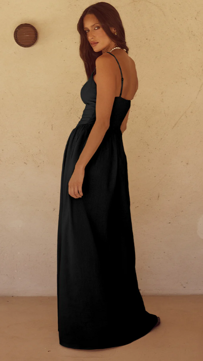 Load image into Gallery viewer, Zephy Maxi Dress - Black - Billy J
