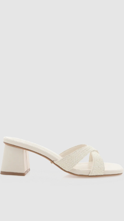 Load image into Gallery viewer, Wila Heel - Cream Raffia - Billy J
