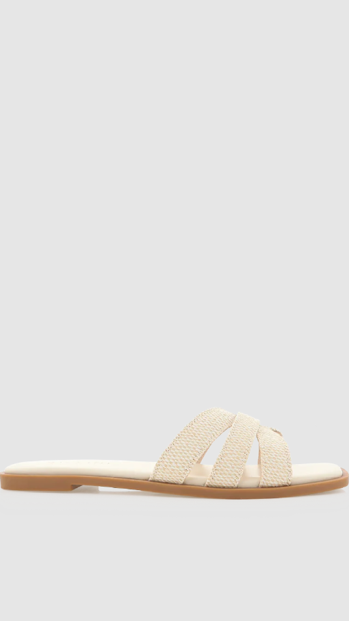 Geo Slide - Cream Raffia - Billy J