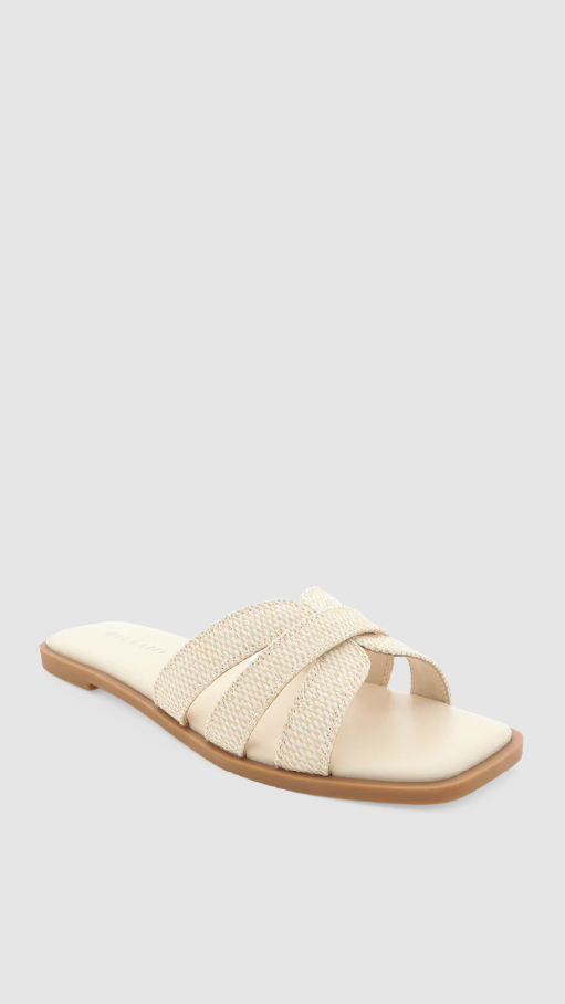 Geo Slide - Cream Raffia - Billy J