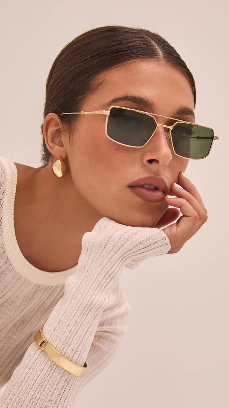 The Barbara Sunglasses - Light Green / Gold - Billy J