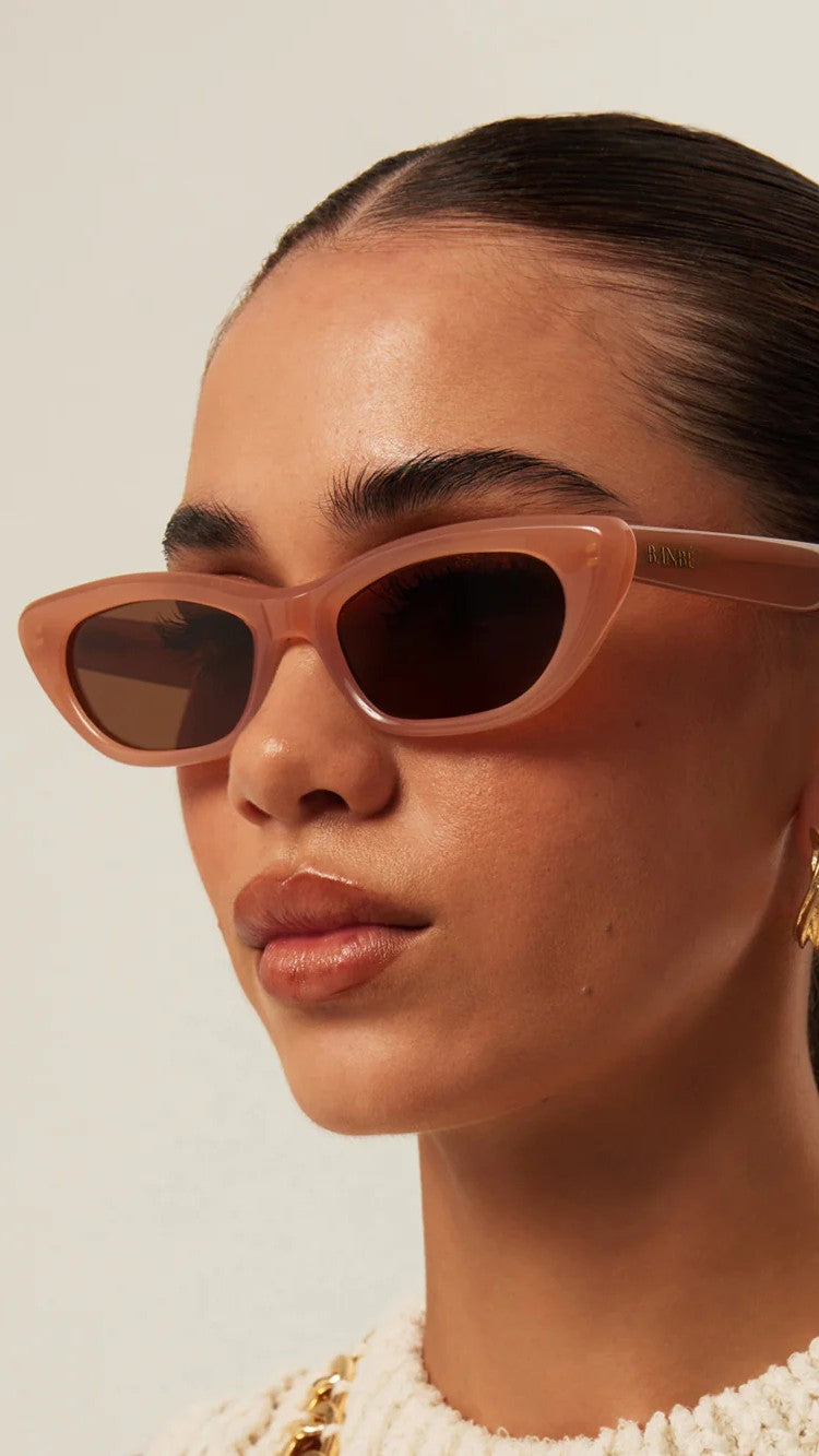 The Caroline Sunglasses - Nude / Brown - Billy J