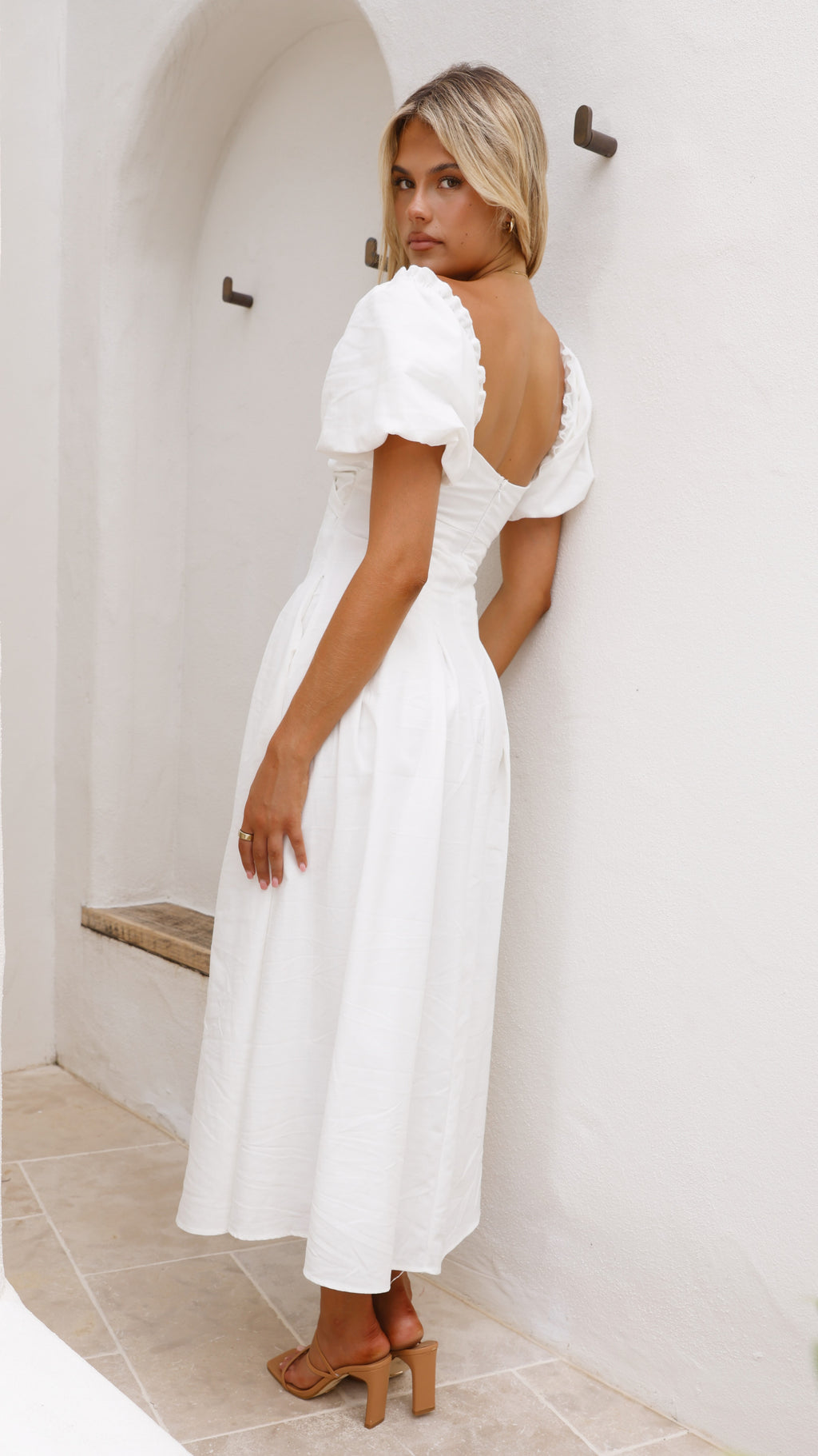 Christina Maxi Dress - White - Billy J