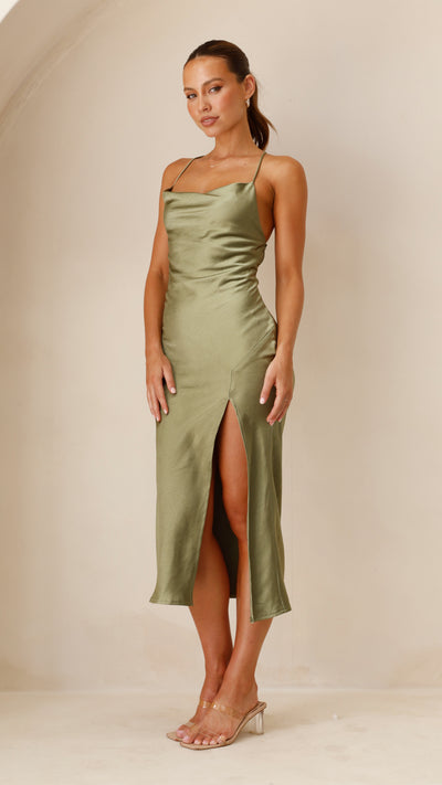 Load image into Gallery viewer, Scarlette Dress - Olive - Billy J
