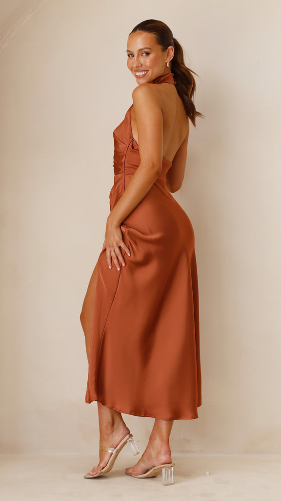 Kendall Maxi Dress - Copper - Billy J