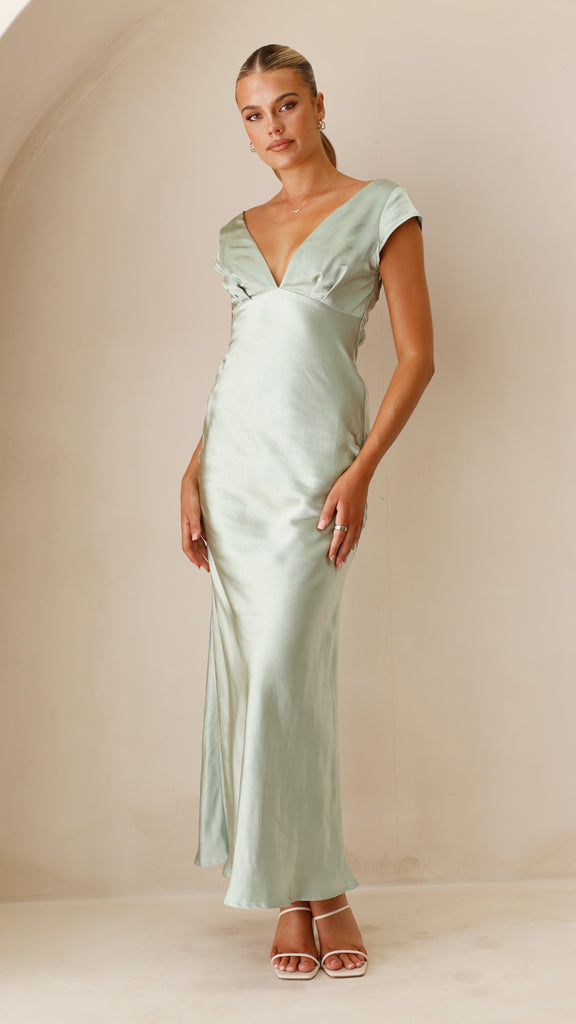 Amelia Maxi Dress - Sage - Billy J