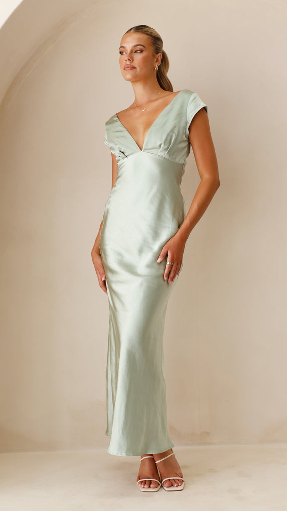 Amelia Maxi Dress - Sage - Billy J