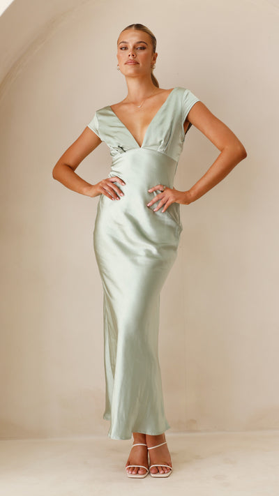 Load image into Gallery viewer, Amelia Maxi Dress - Sage - Billy J
