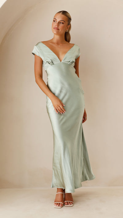 Load image into Gallery viewer, Amelia Maxi Dress - Sage - Billy J
