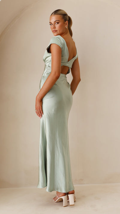 Load image into Gallery viewer, Amelia Maxi Dress - Sage - Billy J
