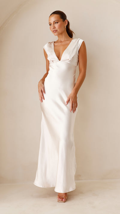 Load image into Gallery viewer, Amelia Maxi Dress - Champagne - Billy J
