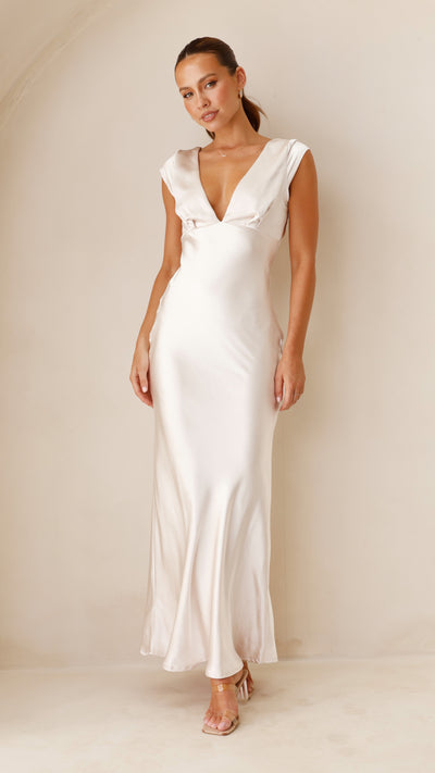 Load image into Gallery viewer, Amelia Maxi Dress - Champagne - Billy J
