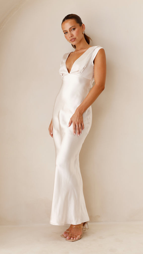 Amelia Maxi Dress - Champagne - Billy J