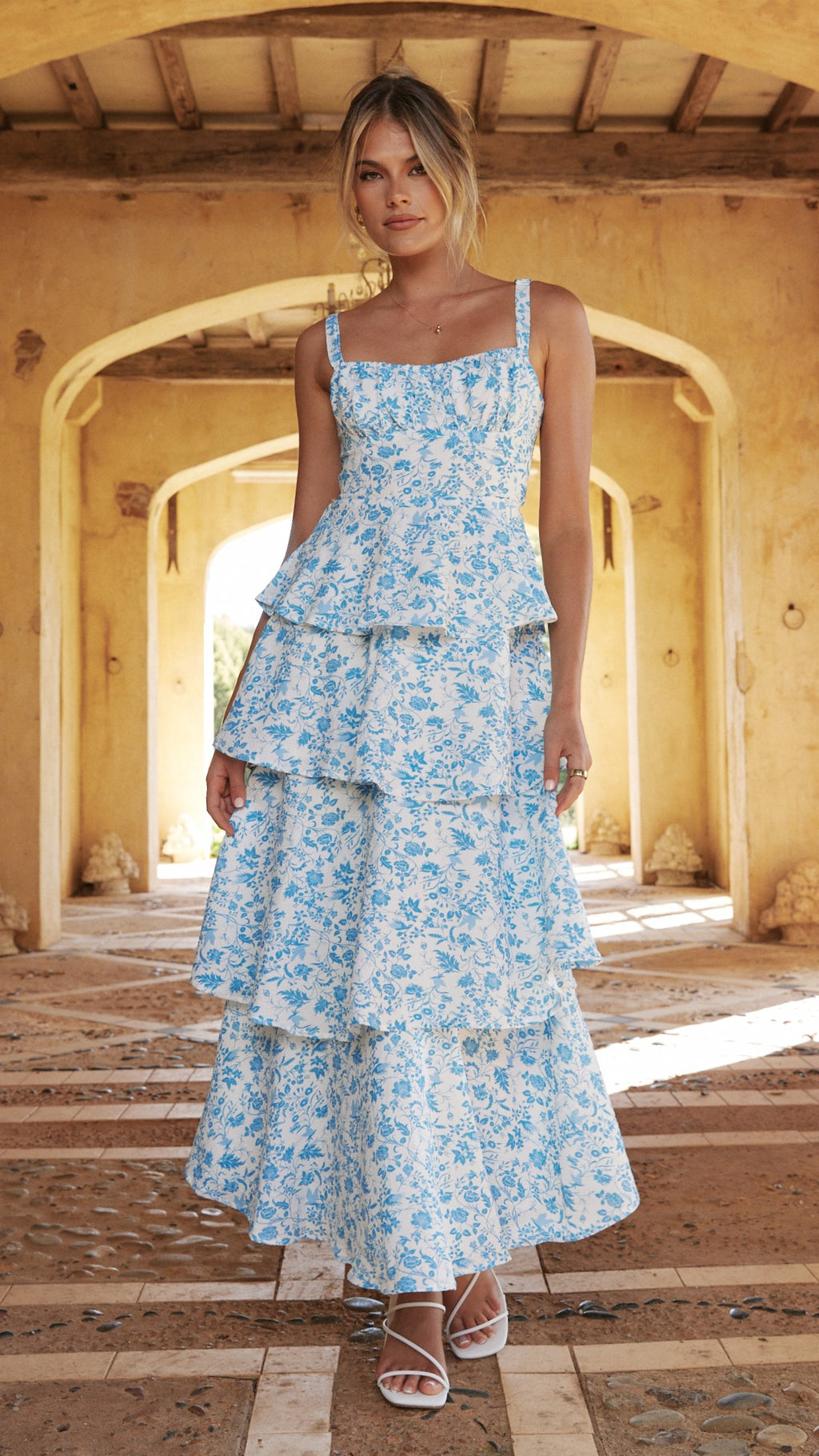 Page Maxi Dress - Blue Floral - Billy J