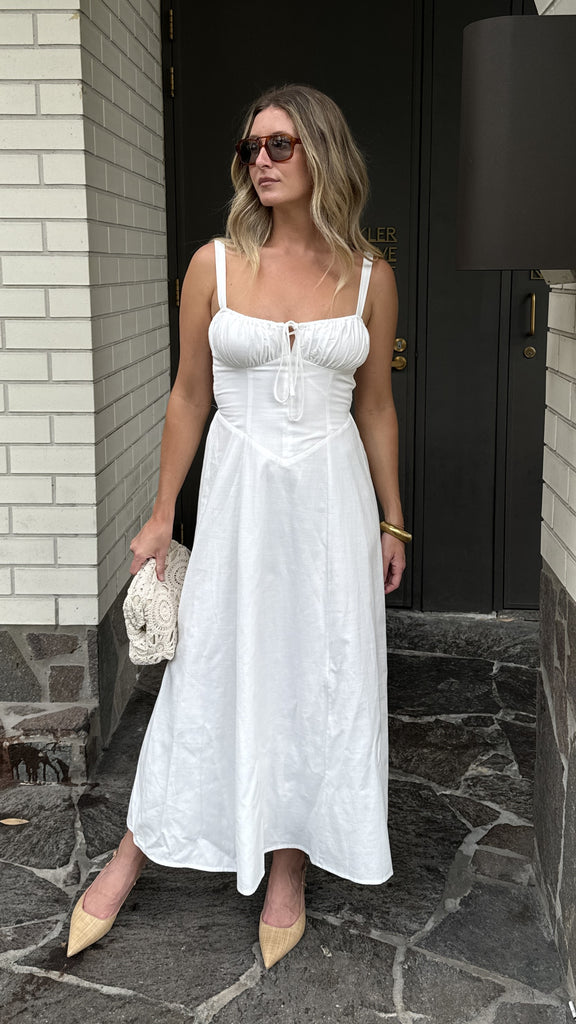 Emalee Maxi Dress - White - Billy J