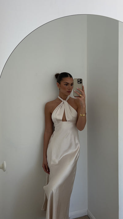 Load image into Gallery viewer, Amalia Maxi Dress - Champagne - Billy J
