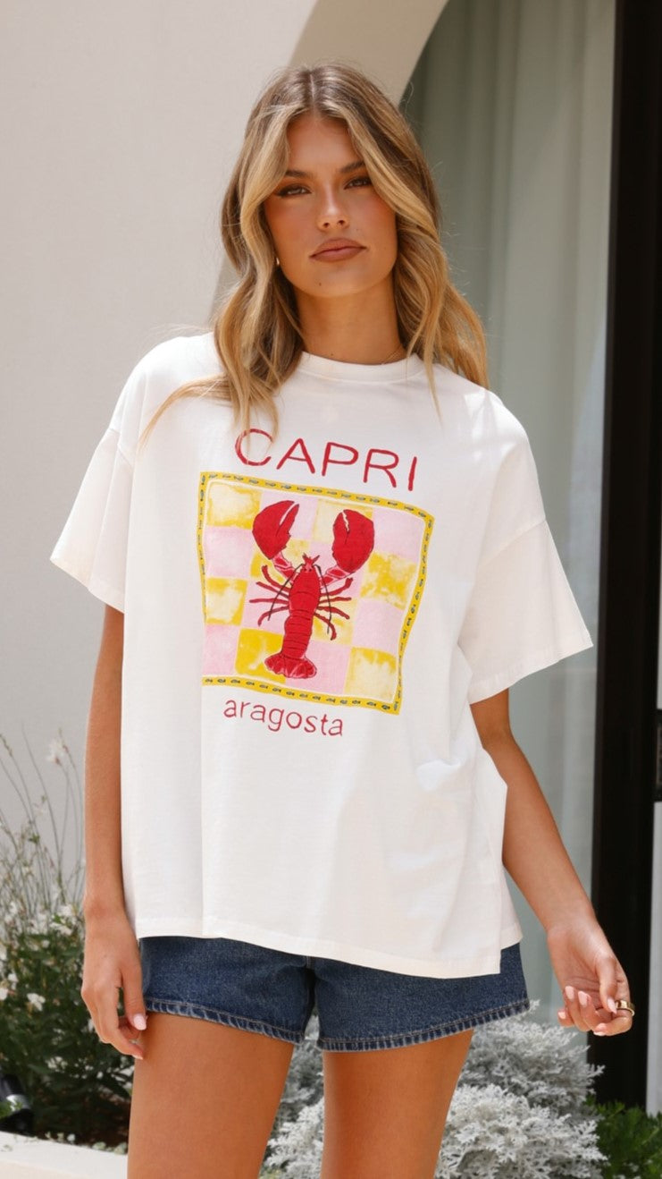 Capri Tee - Aragosta Print - Billy J