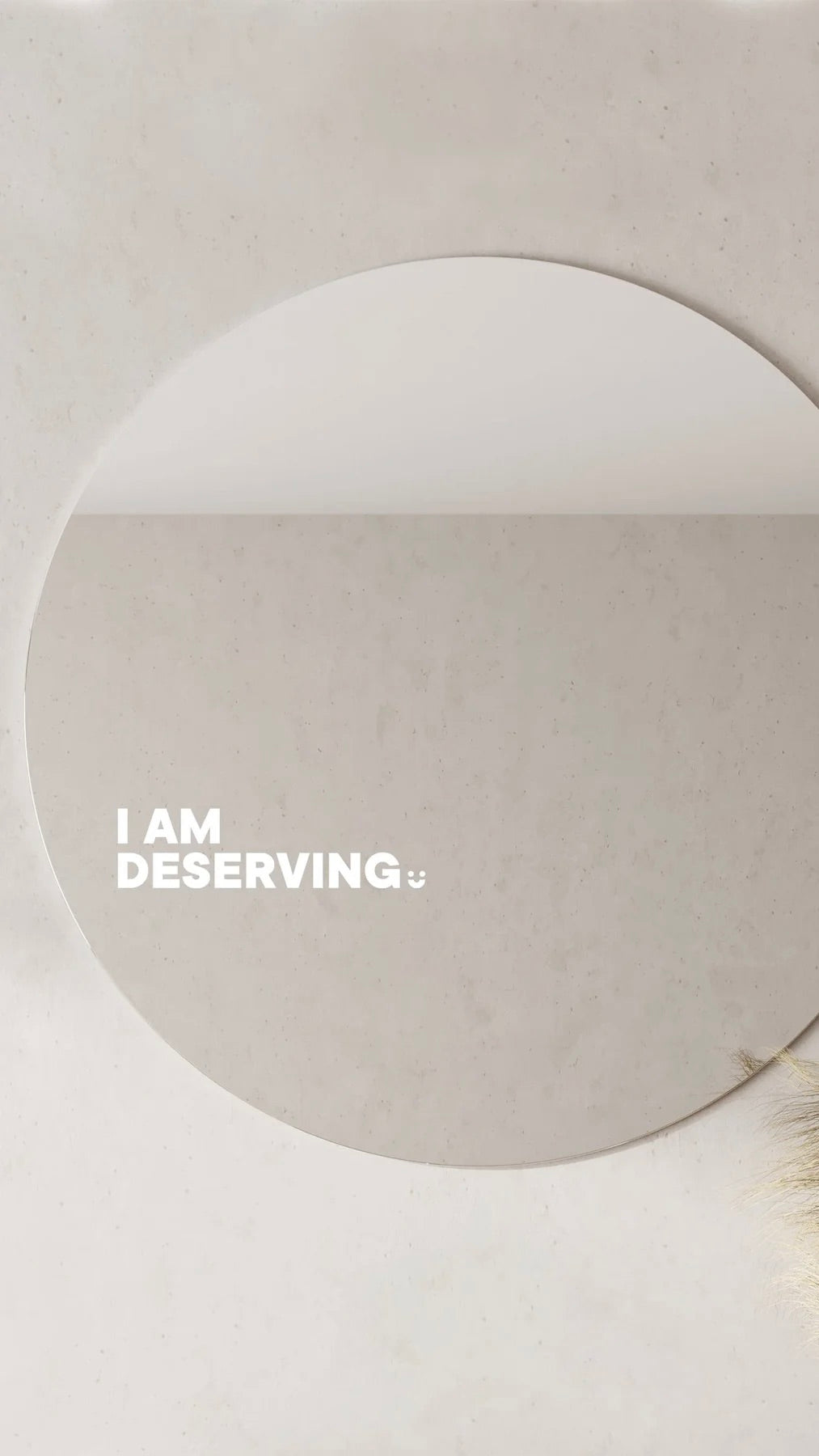 I Am Deserving - Affirmation Mirror Sticker - Billy J