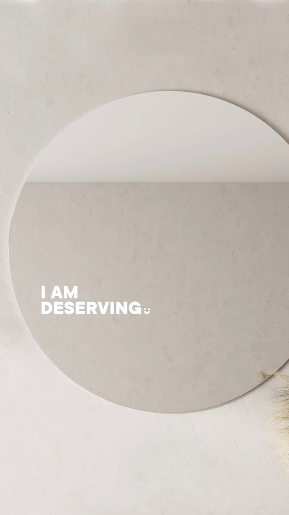 I Am Deserving - Affirmation Mirror Sticker - Billy J