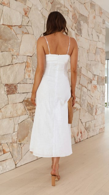 Sahana Maxi Dress - White - Billy J