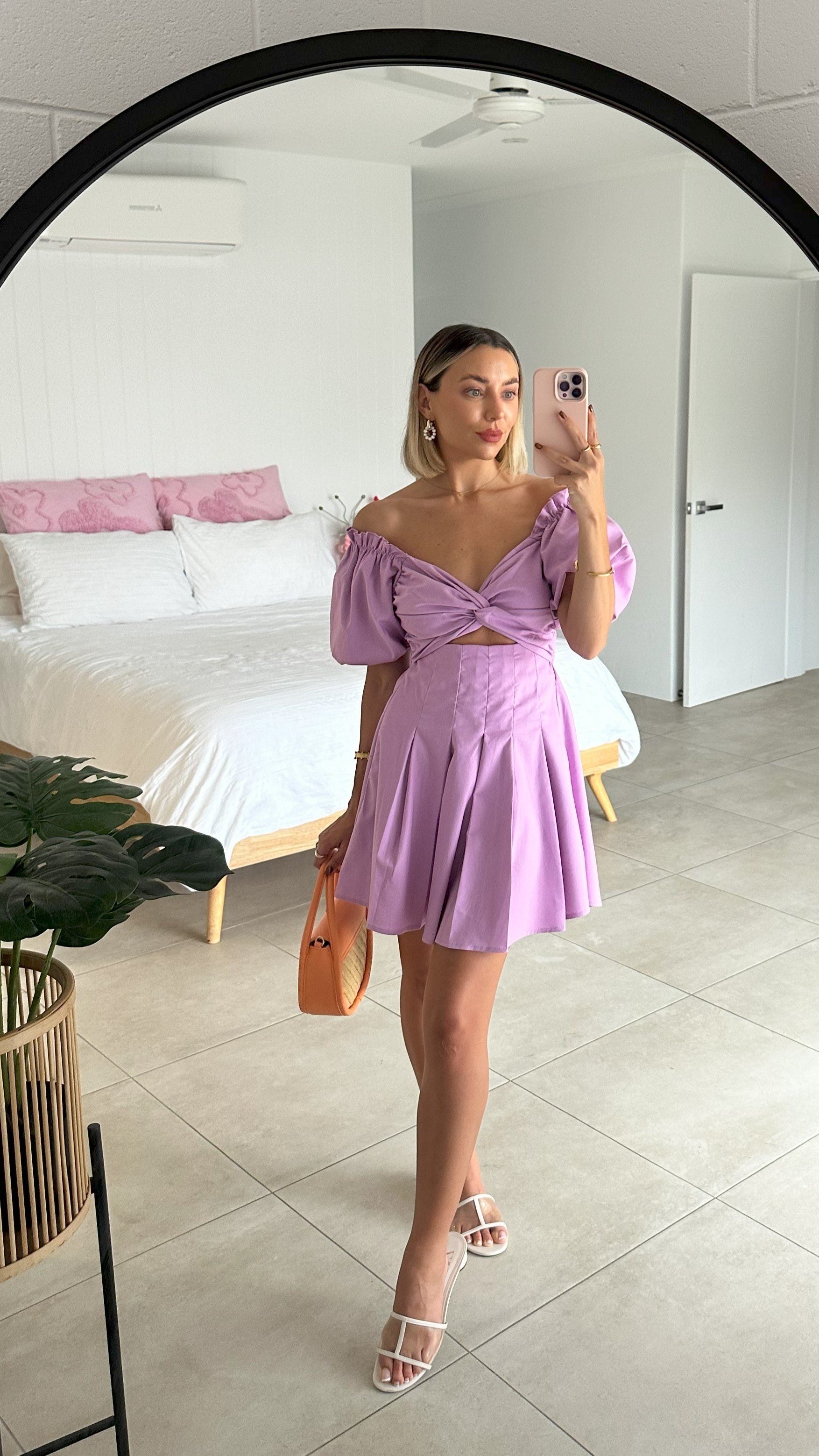 Stelle Mini Dress - Lilac - Billy J