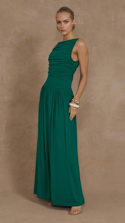 Load image into Gallery viewer, Nalla Maxi Dress - Emerald - Billy J
