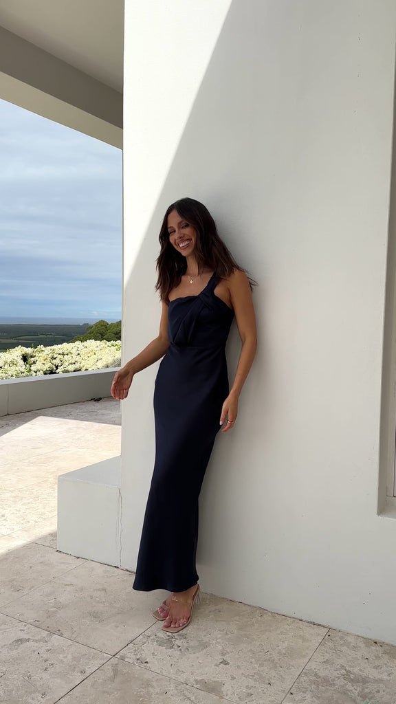 Greta Maxi Dress - Navy - Billy J