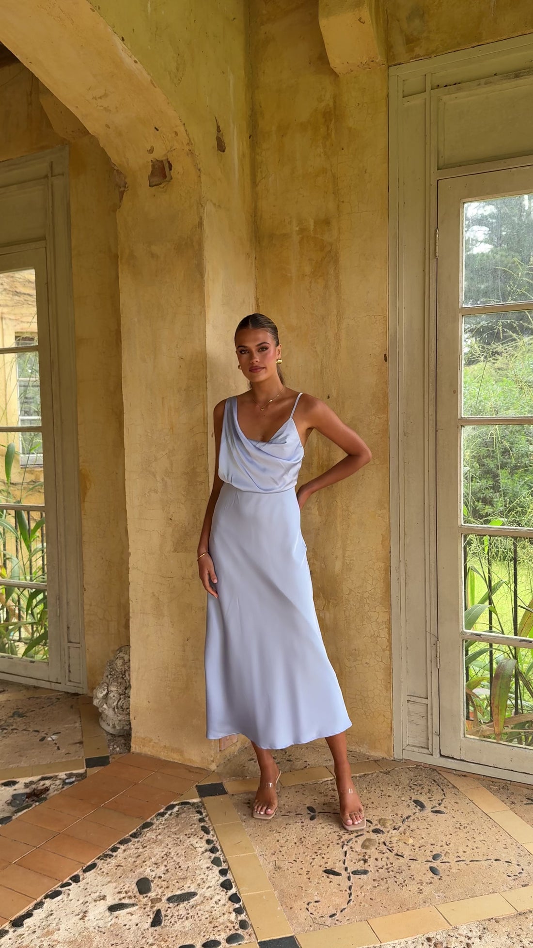 Audrey Maxi Dress - Blue - Billy J