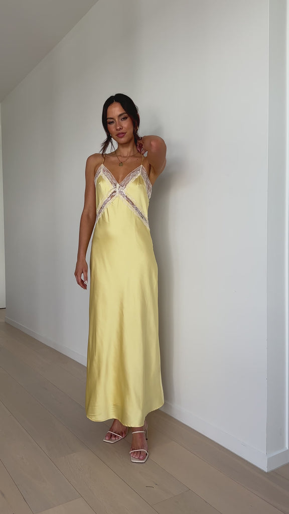 Westley Maxi Dress - Yellow - Billy J