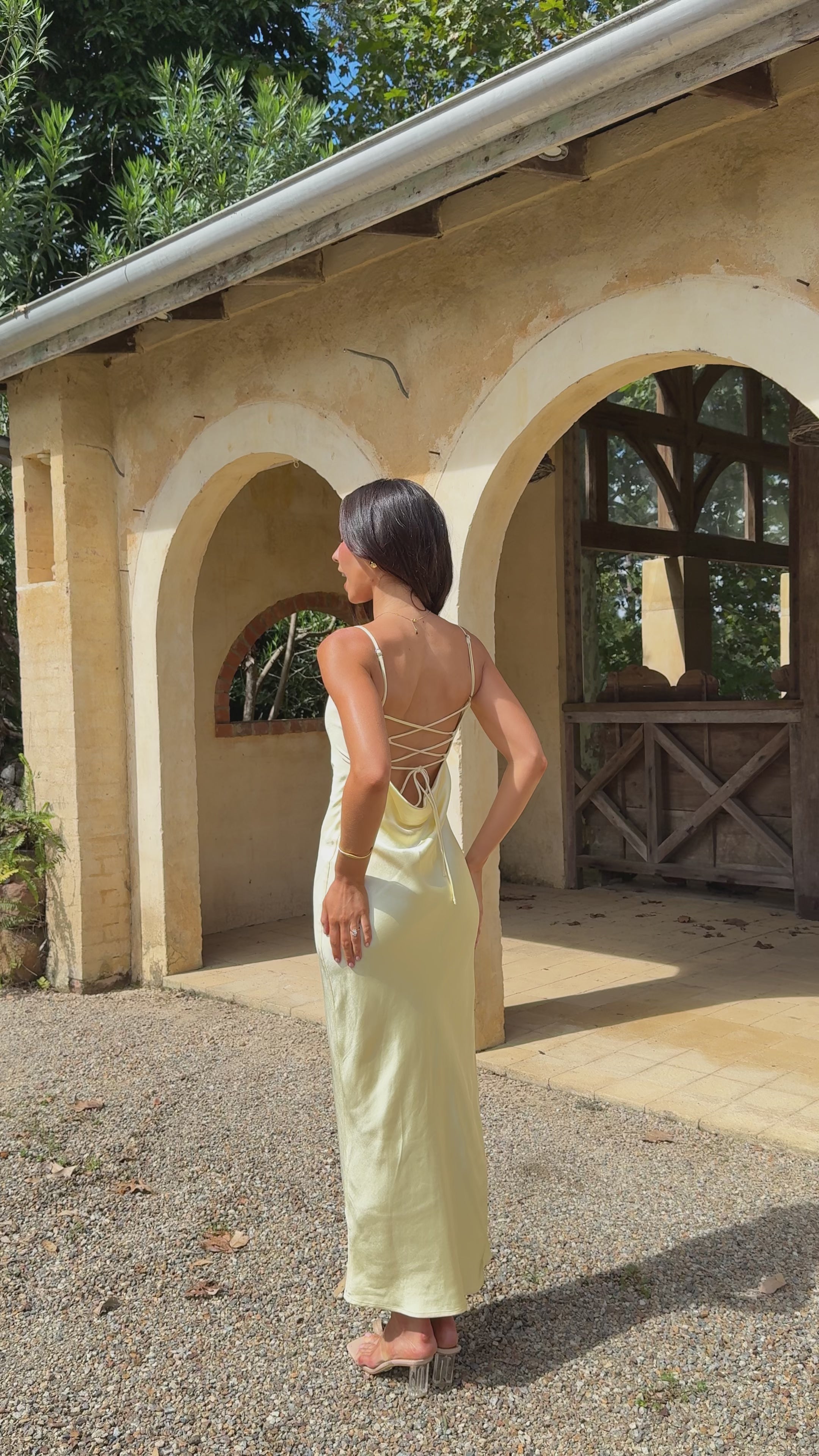 Load video: Keira Maxi Dress - Yellow - Billy J