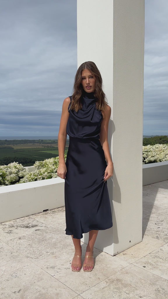 Esther Maxi Dress - Navy - Billy J