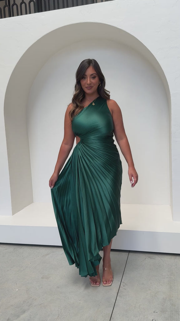 Olivia Maxi Dress - Forest Green - Billy J